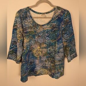 Christopher and Banks 3 quarter sleeve top